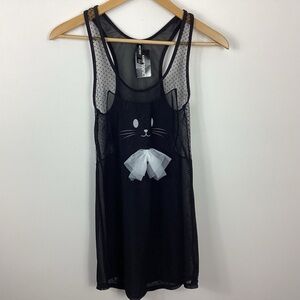 Hot Topic Cat Swim Coverup Tank Top Size XS NWT
